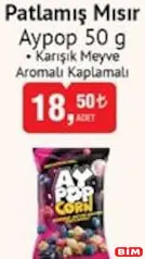 AYPOP PATLAMIŞ MISIR 50 G fiyat ve kampanya bilgisi